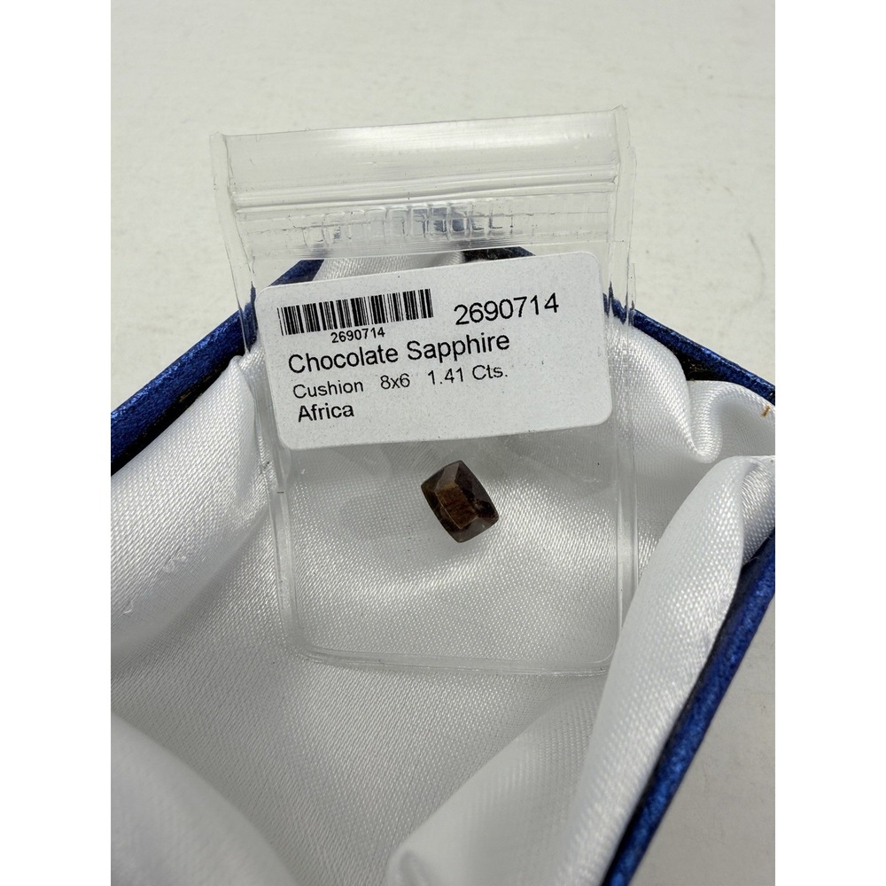 Shop LC Brown Chocolate Sapphire 8x6 mm Loose Gemstone for Jewelry Making 5641